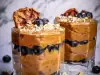 Roasted Pumpkin Mousse with Banana and Persimmon
