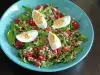 Salată sănătoasă cu quinoa și spanac