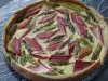 Quiche with Asparagus and Rhubarb