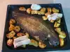 Pește Limbă de mare cu cartofi, la cuptor
