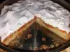 Ретро пирог, пропитанный компотом из абрикосов