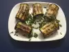 Eggplant, Cream Cheese and Tuna Rolls