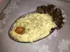 Salat aus gekochten Eiern und Mayonnaise