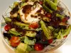 Greek Salad with Grilled Goat Cheese