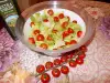 Диетична салата с чери доматки