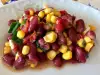 Red Beans, Corn and Green Spices Salad