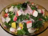 Prolećna salata sa štapićima krabe