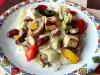 Ajzberg salata sa grilovanim tofu sirom i crvenim pasuljem