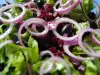 Salad with Red Beets and Lettuce