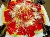 Salat mit gerösteten Paprika und Parmesan