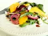 Salata od pečene cvekle, pomorandže i rukole