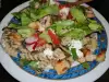 Obrok salata sa fusilima i piletinom
