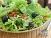 Salad with Olives and Tomatoes