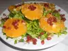 Green Salad with Pomegranate and Orange
