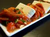 Salata od crvenih pečenih paprika sa sirom