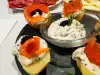 Potatoes with Salmon and Caviar Appetizer