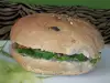 Сандвич с риба тон и зелена салата