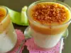 Melonen Semifreddo mit hausgemachtem Krokant und Toffee