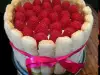 Charlotte Cake with Raspberries