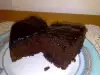 Шоколадный кекс с глазурью в стиле ретро