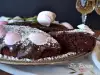 Pastel de chocolate y nueces con glaseado