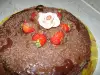 Шоколадова торта с ягоди и мед