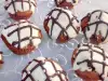 Chocolate Muffins with White Chocolate Glaze