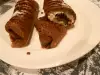 Crepes de chocolate con relleno de coco