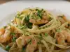 Fettuccine with Shrimp and White Wine