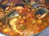 Oven-Baked Mackerel with Beans