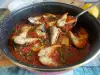 Oven Baked Mackerel with Tomato Sauce and Onions
