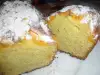 Пирог с персиками и сметаной
