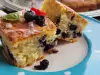 Italiaanse cake met ricotta en bosbessen