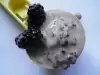 Homemade Ice Cream with Blackberries