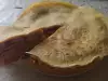 Солена палачинкова торта с кренвирши и лютеница