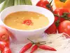 Крем супа от карфиол с домати