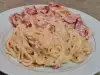 Špagete sa dimljenim lososom