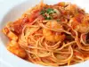 Spaghetti met zeevruchten