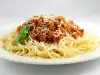 Spaghetti with Minced Meat and Sausages