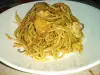 Спагети по китайски с пилешко филе