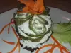 Солена торта от спаначени палачинки