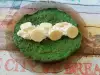Spinach Pancakes with Banana and Cottage Cheese