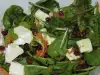Spinach Salad with Pomegranate and Brie Cheese