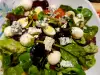Salat mit marinierten Wachteleier