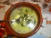 Сиренява супа със спанак и зеленчуци