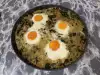 Spinach with Rice and Eggs in the Oven