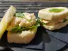 Sandvișuri reci cu salată de ouă
