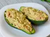 Avocado Stuffed with Shrimp and Crab rolls