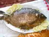 Stuffed Carp with Rice, Walnuts and Olives