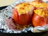 Roasted Tomatoes with Eggs and Cheese